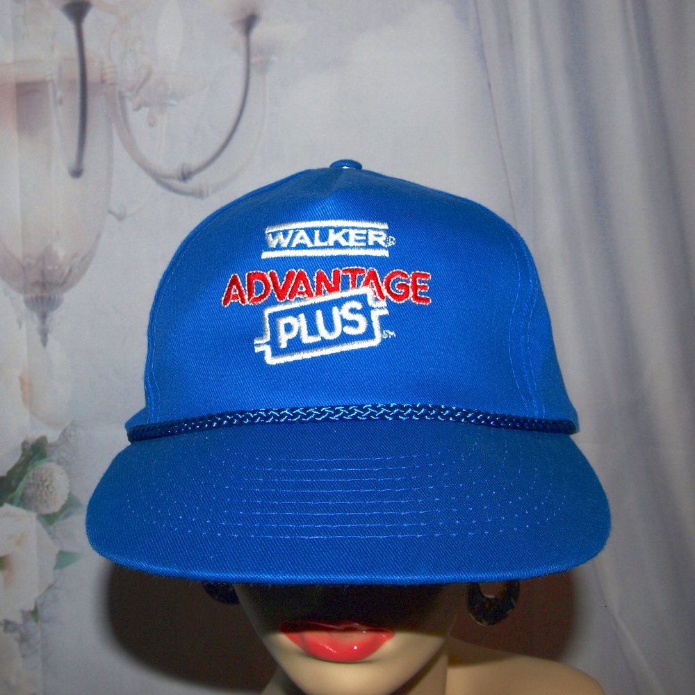 Walker Mufflers Advantage Plus Muffler Shop Hat RARE 80's Mechanics Hat